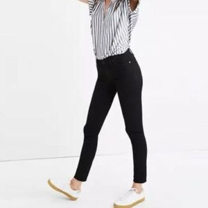 Madewell Jeans 8’’ Skinny Jeans Black Carbondale Wash